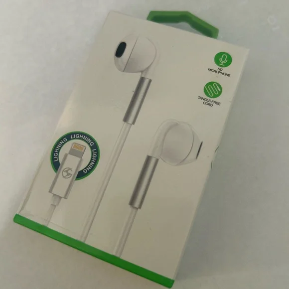 adidas White Earphones with Lightning Connector - Picture 2 of 7